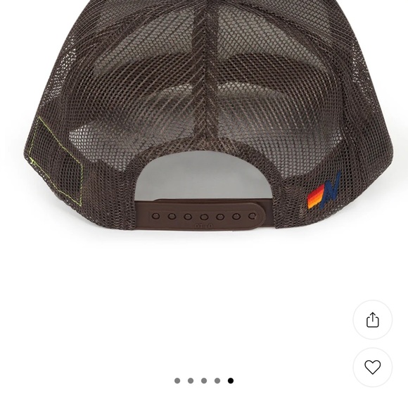 Aviator Nation - Logo Rainbow Vintage Brown Trucker Hat - Picture 2 of 8